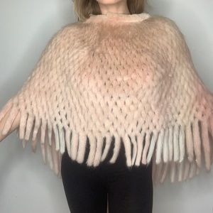 Jean Crisan Fur-dyed beaver poncho